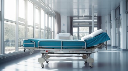 Stretcher or emergency bed in a modern hospital