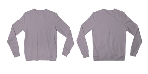 Classic Storm Fleece Sweatshirt, Blank Unisex Sweat Long Sleeve Shirt Front and Back View