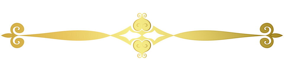 vintage lines decorative s Golden flower border collection