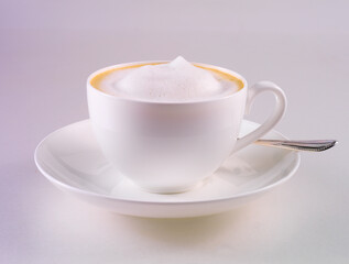 Cappuccino, Tasse, Italien, isoliert, Kaffee, Milchschaum,