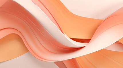 Abstract Wavy Pattern in Peach Tones for Dynamic Backgrounds