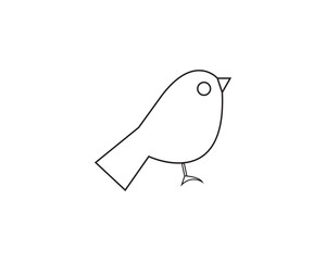 Bird dove wildlife icon vector symbol design illustration