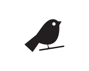 Bird dove wildlife icon vector symbol design illustration