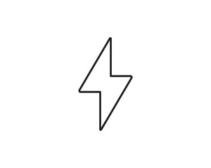 Flash electricity icon vector symbol design illustration