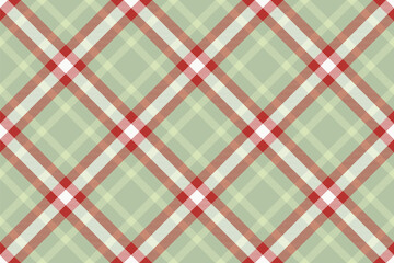 Tartan plaid background, diagonal check seamless pattern. Vector fabric texture for textile print, wrapping paper, gift card, wallpaper.