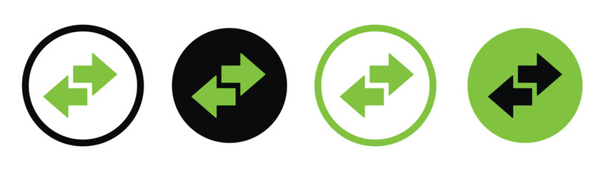 internet data transfer icon. exchange arrow symbol vector illustration