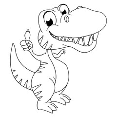 coloring dinosaur animal cartoon