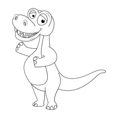coloring dinosaur animal cartoon
