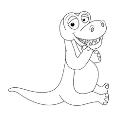 coloring dinosaur animal cartoon