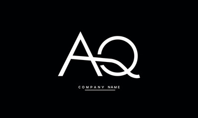 AQ, QA, A, Q Abstract Letters Logo Monogram