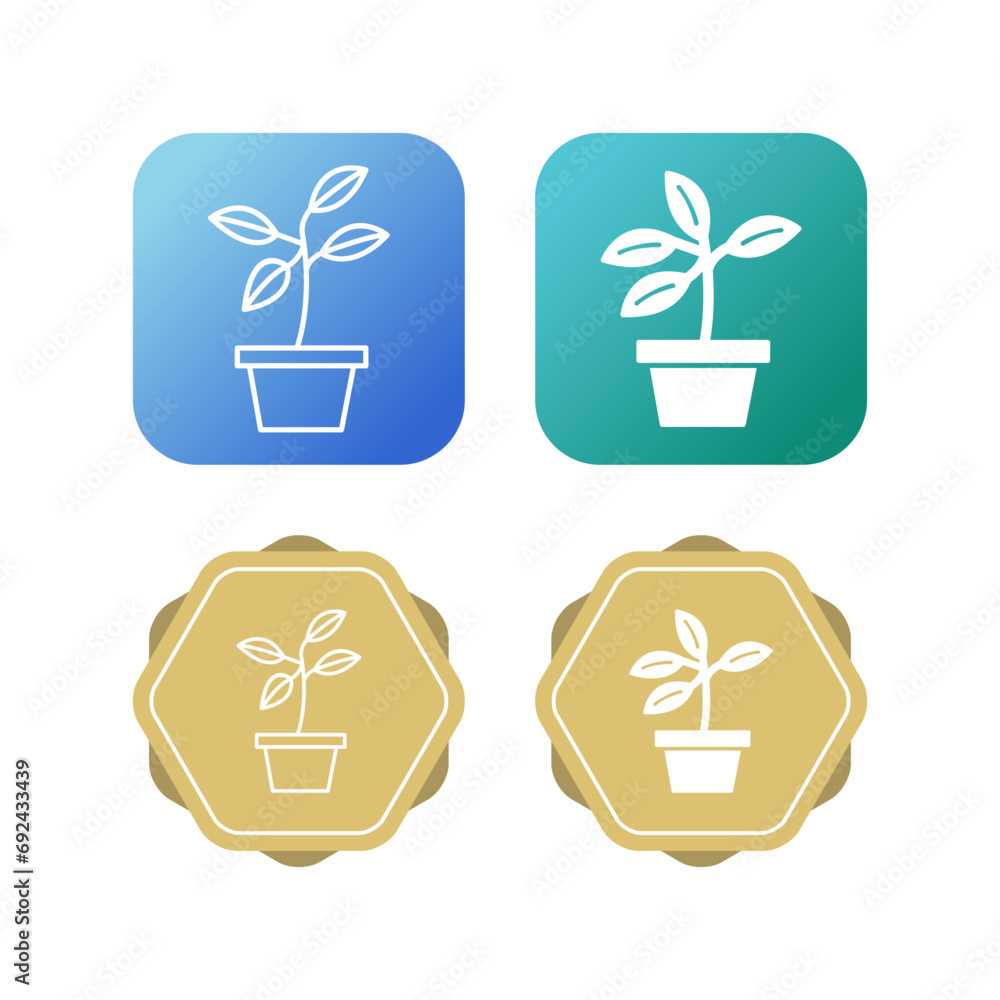 Canvas Prints plant vector icon