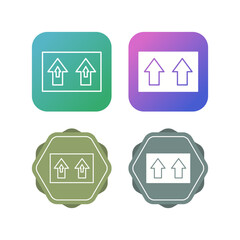 Obraz premium Upwards Vector Icon