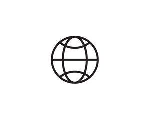 World global icon vector symbol design illustration