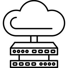 Cloud Server Icon