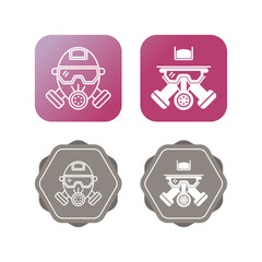 Gas Mask Vector Icon