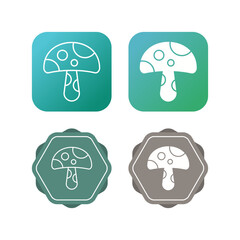 Mushroom Vector Icon