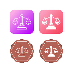 Justice Vector Icon