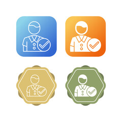 Man Accept Vector Icon