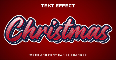 Christmas editable text effect