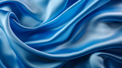 Ocean Blue silk silky satin fabric elegant extravagant luxury wavy shiny luxurious shine drapery...