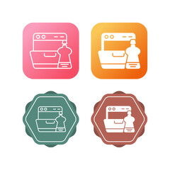 Washing Dishes Vector Icon