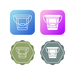 Bucket Vector Icon