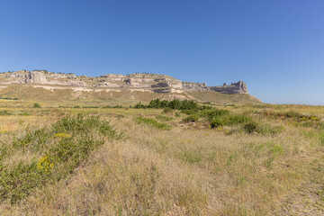 View of Scotts Bluff National Monument, seen from the Oregon Trail