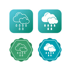 Rain Vector Icon