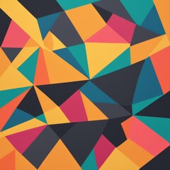 Fototapeta premium Abstract colorful geometric background.