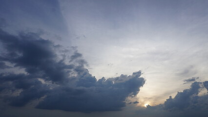 blue sky with clouds