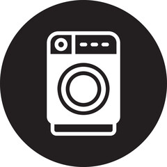 laundry glyph icon