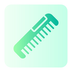 hair comb gradient icon