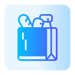 shopping bag gradient icon