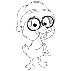 coloring duck animal cartoon