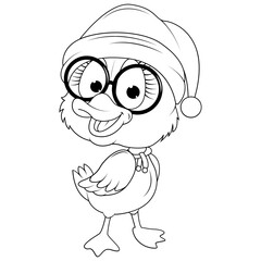 coloring duck animal cartoon