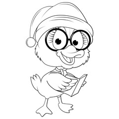 coloring duck animal cartoon