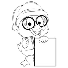 coloring duck animal cartoon