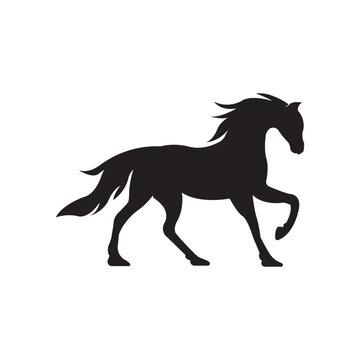 Horse logo icon, design vector illustration template.