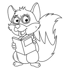 coloring fox animal cartoon