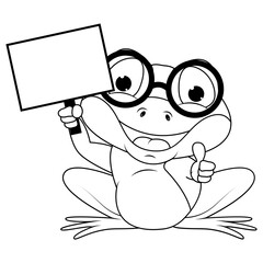 coloring frog animal cartoon