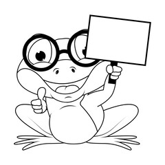 coloring frog animal cartoon