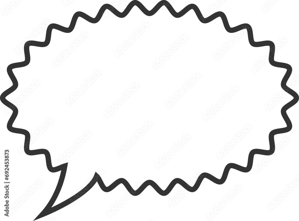 Poster talk bubble speech icon. blank empty bubbles vector design elements. chat on line symbol template. d
