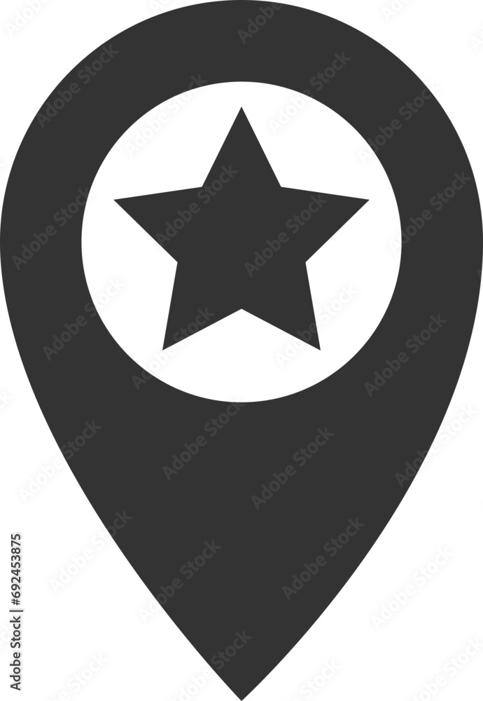 Poster map icons. marker pointer. pin location vector icon. gps navigation symbol.