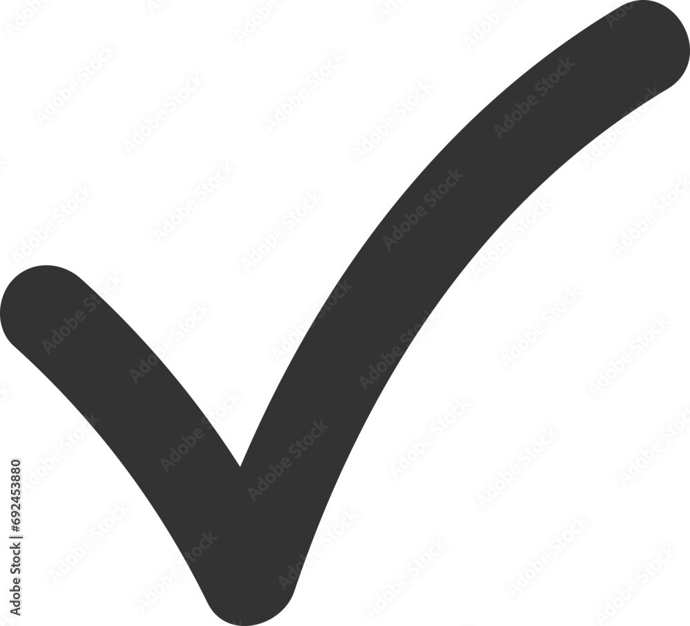 Poster check mark icon vector symbol design element.