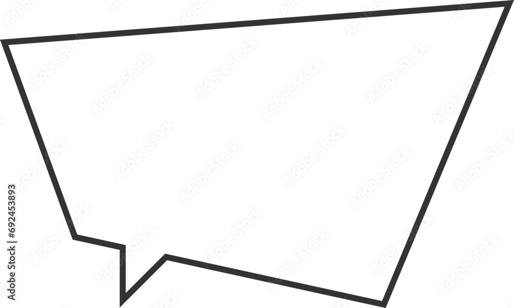 Poster talk bubble speech icon. blank empty bubbles vector design elements. chat on line symbol template. d