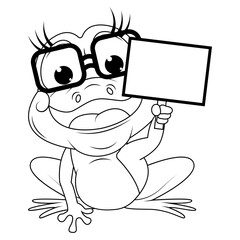 coloring frog animal cartoon