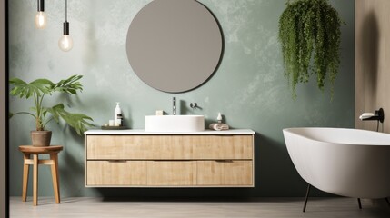 Modern minimalist bathroom