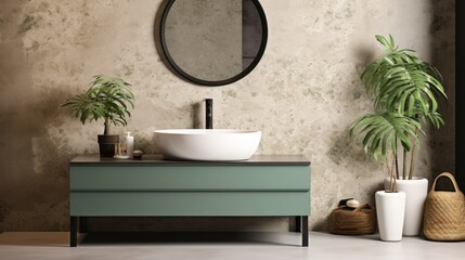 Modern minimalist bathroom