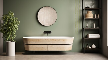 Modern minimalist bathroom