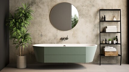 Modern minimalist bathroom